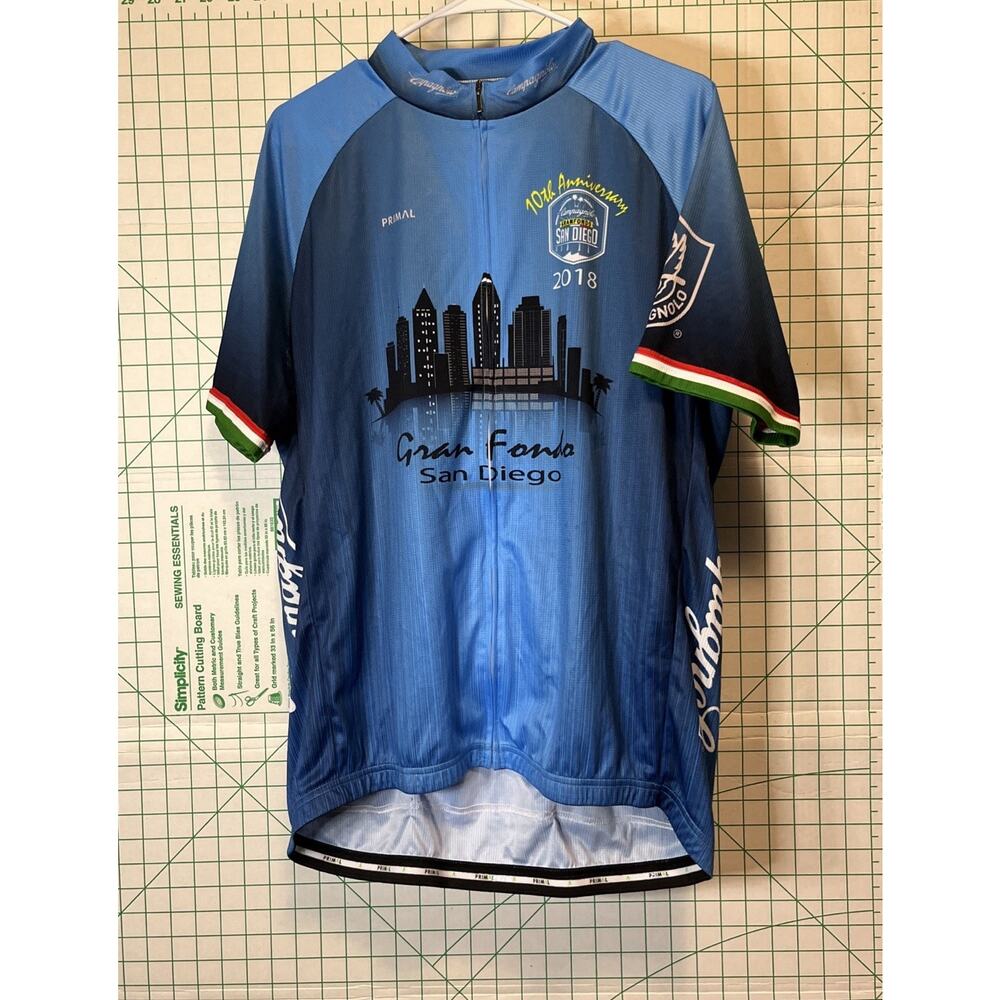 Primal Wear Gran Fondo San Diego 2018 Cycling Jersey 10th Anniversary Men’s 2XL